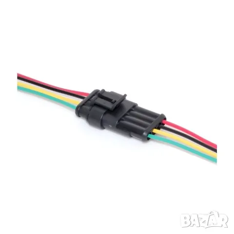 Водоустойчива букса за МПС 4 пина 12V 24V