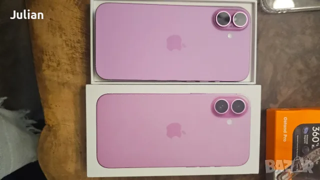 Iphone 16 plus 128 GB Pink като нов, снимка 2 - Apple iPhone - 56467886
