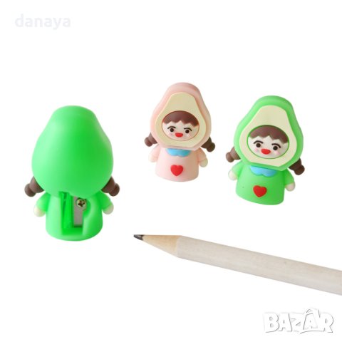 3910 Ароматизирана силиконова острилка за моливи Момиченце