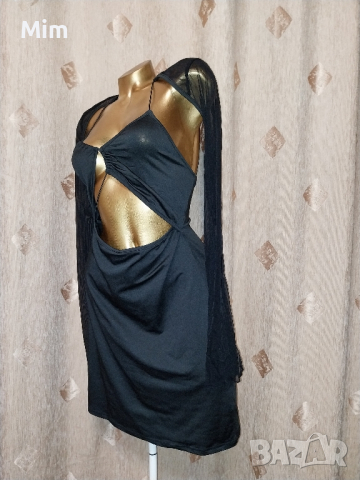 XXL Еластична черна ,сексабилна рокля , снимка 6 - Рокли - 44788911