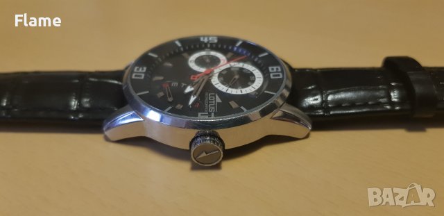 Lotus Retrograde Мъжки часовник спортен хронограф водоустойчив черен festina casio, снимка 3 - Луксозни - 44244144