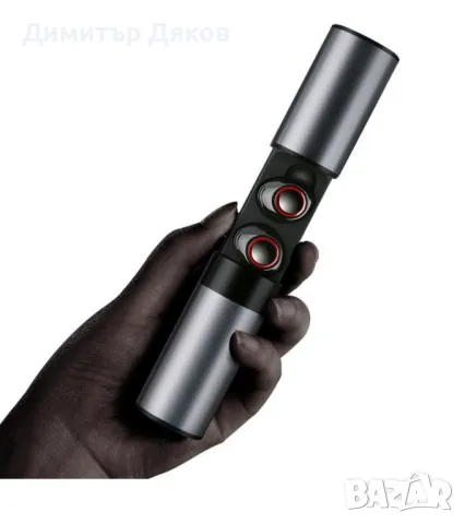 Bluetooth слушалки TWS-S2, зареждащ метален кейс с 1200mAh батерия - EP71