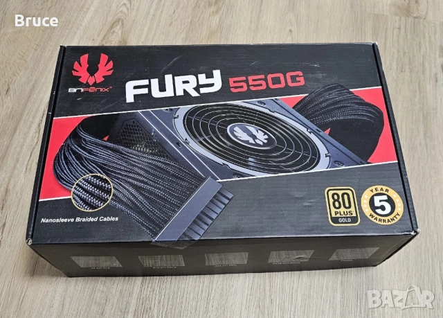 Мoдулно захранване BitFenix Fury 550W ATX 2.3, НОВО, снимка 5 - Захранвания и кутии - 52942531