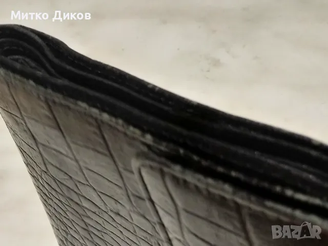 Марков портфейл Bond ръчна изработка естествена кожа 125х95мм, снимка 4 - Портфейли, портмонета - 48595806