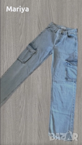 Bershka карго дамски дънки 32 размер