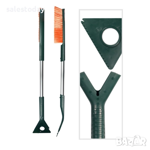 Стъргалка с четка за кола, 80см