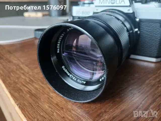 Фотоапарат Minolta X-300 и обектив Vivitar 135mm 1:2.8 Auto Telephoto, снимка 11 - Фотоапарати - 56243940