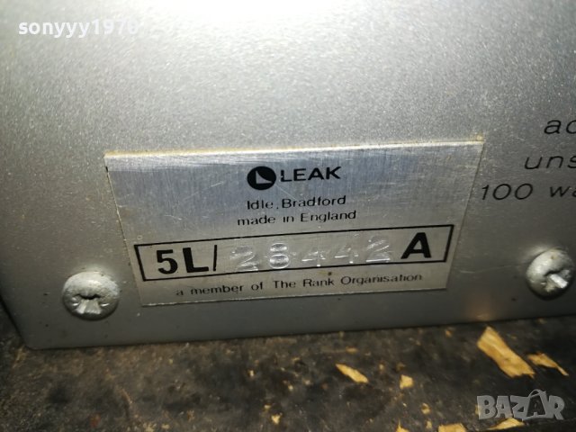 LEAK ENGLAND AMPLIFIER 0110231420L2ESD, снимка 8 - Ресийвъри, усилватели, смесителни пултове - 42386770