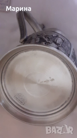 Комплект за вино от калай Antik*Vintage #114, снимка 12 - Антикварни и старинни предмети - 52419973