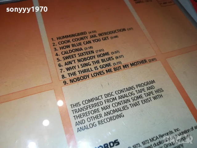 B.B.KING CD 0808251856, снимка 13 - CD дискове - 51301593