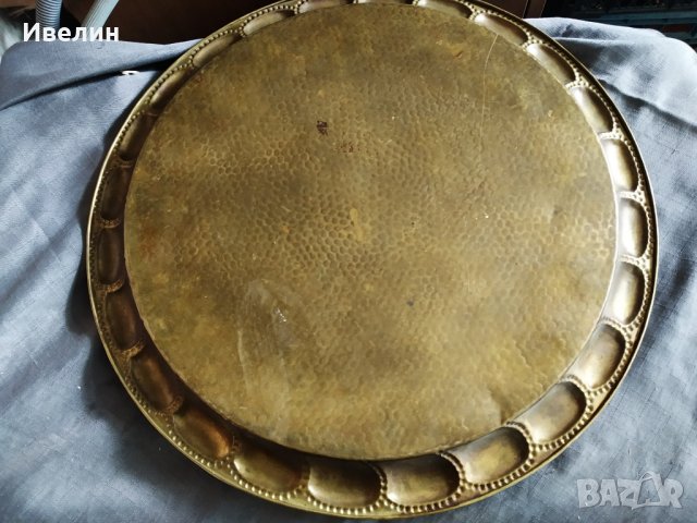 стара бронзова табла,поднос , снимка 4 - Антикварни и старинни предмети - 29150055
