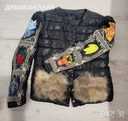 Дамско шарено яке, снимка 3 - Якета - 48221837