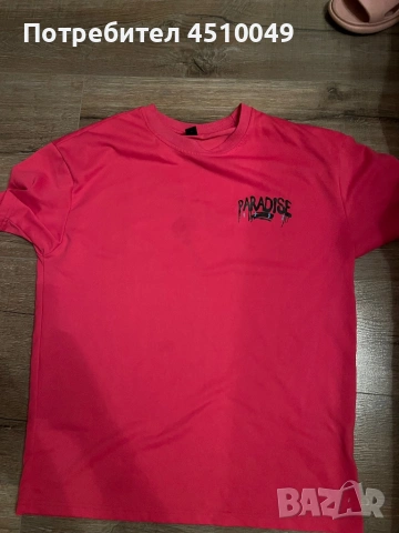 Розова тениска на Paradise , снимка 2 - Тениски - 53194025