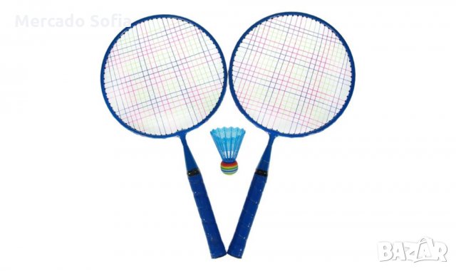 Детски ракети Badmington сини + топка