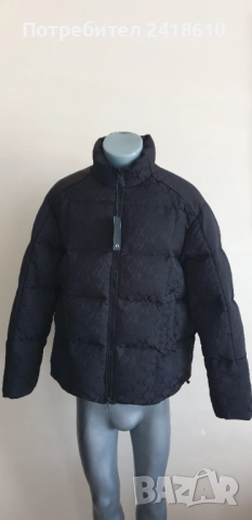  Armani Exchange A/X Monogram  Mens Down Jacket  Size L / XL ОРИГИНАЛ! Мъжко Зимно пухено Яке!, снимка 10 - Якета - 51834813