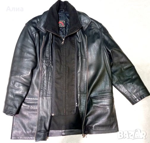 Мъжка кожена шуба XL , снимка 3 - Якета - 38697286