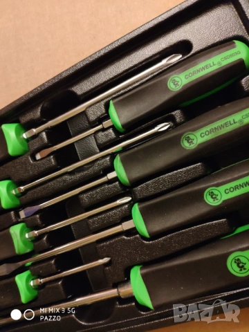 CORNWELL TOOLS 8 БРОЯ качествени прави кръстати отвертки, снимка 5 - Отвертки - 52889778