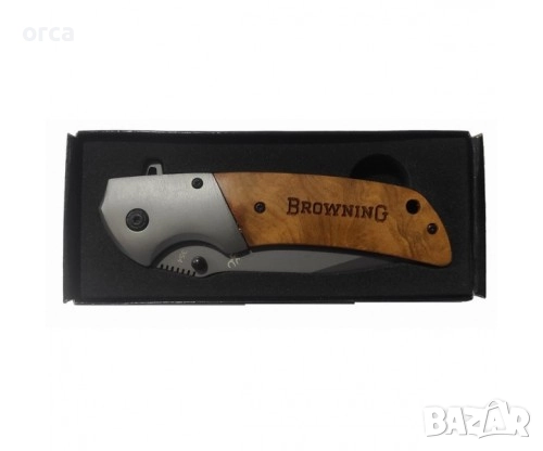 Ловен нож сгъваем BROWNING Stainless Steel за лов, риболов и outdoor, снимка 2 - Ножове - 52120995