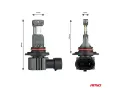 LED крушки AMiO Hybrid HB3 6000K 60W 12V CANBUS, снимка 3