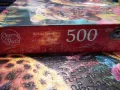 Нов Пъзел 500 елемента CherryPazzi Reclining Leopard в кутия, снимка 4