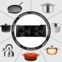 CUSIMAX Hob 2 Електрически чугунен котлон 2 плочи с двоен контрол на температурата, преносим котлон , снимка 6