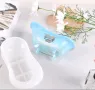3D Вана корито силиконов молд форма смола гипс поставка сапун сапунерка купа купичка свещник свещ, снимка 6