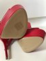 Osmose 36 червени боти платформа сандал естествена кожа висок ток, снимка 7
