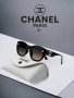 очила с черен обикновен калъф и ув защита chanel, снимка 3