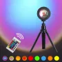 Sunset Rainbow прожектор LED светлина за залез с дистанционно въртене на 360 градуса,трипод, снимка 3