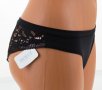 Черни памучни дантелени бразилиана бикини марка Wolbar - M, снимка 3