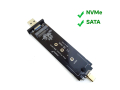 Преходник Dual Protocol M2 SSD Case USB3.0/Type-C to M.2 NVME SATA SSD, снимка 3