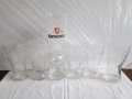 Лот стъклени футболни чаши на Coca Cola и Каменица