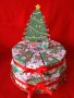 Коледна картонена торта с елха , снимка 1 - Коледни подаръци - 31204068