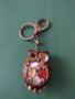 Модерен ключодържател метален БУХАЛЧЕ с цветни кристали много стилен - 2817, снимка 1