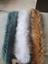 Снежно Бяла Пухена яка Еко косъм. 75 см.и 1 м. Пух за качулка Дълъг Изкуствен.Якичка/пухче, снимка 3