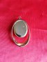 Стара ПОЗЛАТЕНА Висулка Медальон КАМЕЯ, снимка 2