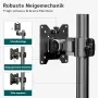 Вертикална стойка за два монитора Putilsen Mount, до 49", 2x20 кг, снимка 9