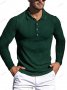 Нова мъжка блуза с висока еластична вертикална лента с дълъг ръкав, 8цвята - 023, снимка 5
