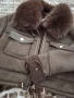 Дамско яке с пухена яка, снимка 4