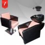 Комплект измивна колона и фризьорски стол в Розово и Черно