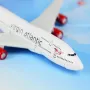 Бойнг 747 самолет модел макет Virgin Atlantic метален черна кутия стюардеса, снимка 4