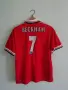 Manchester United Beckham 1998-1999-2000 Umbro оригинална тениска фланелка Бекъм Манчестър Юнайтед , снимка 1