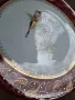 декоративна порцеланова чиния с птица и позлата Limoges 8/1, снимка 6
