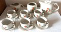 Сервиз за кафе порцеланов, с позлата, снимка 3