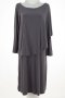 Дълга двупластова рокля в сиво Maristel - 2XL, снимка 2