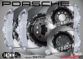 Porsche надписи за капаци на спирачни апарати стикери лепенки фолио Порше , снимка 3