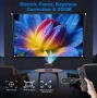 Проектор 4K, електрически фокус/трапецовидна корекция,интелигентен проектор с 5G WiFi 6 и BT5.2, снимка 3