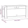 vidaXL Градински сандък за съхранение антрацит 119x48x60 см PP, снимка 8