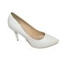 Дамски обувки на ток в бяло 968-2