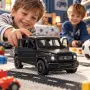 Метална количка Mercedes-Benz AMG G63 1:32 – Pull-Back, светлини и звуци, отварящи врати, черна, снимка 4